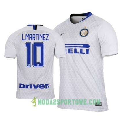 Koszulka Inter Mediolan Lautaro Martinez 10 Wyjazdowe Stroje Piłkarskie 2018-2019 Krótki Rękaw